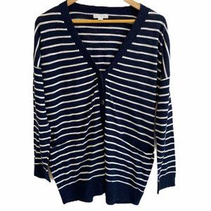 NEW YORK & COMPANY NAVY BLUE CARDIGAN M